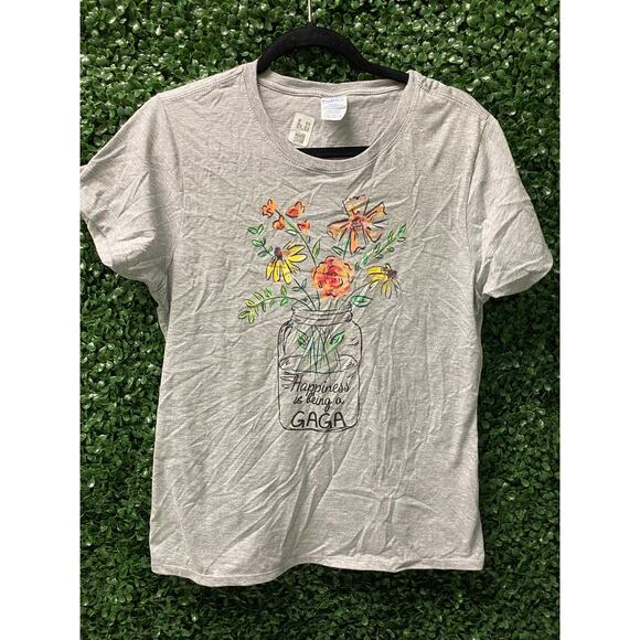 Women's Flower Tee Shirt Large - Picture 1 of 6